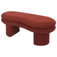 panca bellahome "onda" mattone 106x43x43 cm