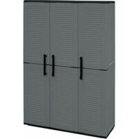 ARMADIO ALTO IN POLIPROPILENE CON 3 ANTE E 3 RIPIANI 102 X 37 X H163 CM