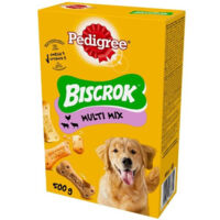 biscotti per cani pedigree "biscrok multi mix" adulto di tutte le taglie con vitamine, calcio e omerga 3 500 gr