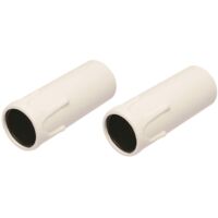 poly pool - 2 portalampada e14 a candela 250 v con staffa metallica bianchi