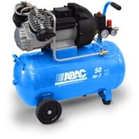 compressore aria lubrificato abac serie pro v36/50 cm3 alte prestazioni serbatoio 50 litri 3 hp 355 l/min