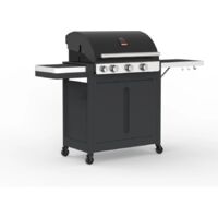 barbecue a gas barbecook "stella" con telo di copertura in omaggio 3 bruciatori