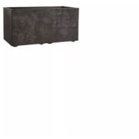 fioriera millennium marrone - rettangolare 59x25 cm - deroma