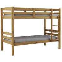 letto a castello "marsiglia" in pino massello miele 202x98x150 cm