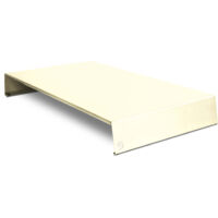 copri fornelli plan plus in acciaio inox colore panna, 56,4x30x7 cm - lisa