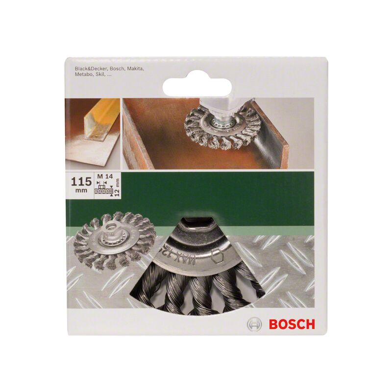 Bosch Accessories brosse circulaire 1 pièce pour meuleuses angulaires droites à filetage M 10 ou M 14 2608622059 