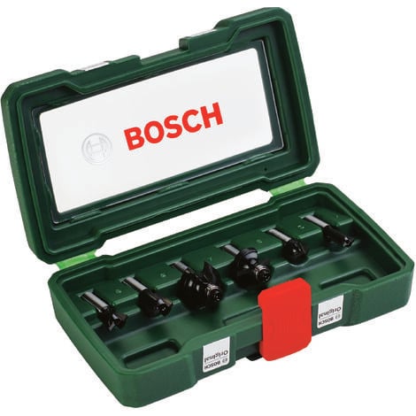 Bosch 2608588069 Assortiment de fraises étagées queue 3 pans Longueur 66,5/70,5/93,5 mm Exécution HSS-AlTIN 
