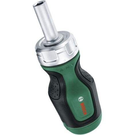 Tournevis à cliquet Bosch Stubby (tournevis à cliquet à couple élevé, magasin d'embouts, porte-embout magnétique, 6 pièces)
