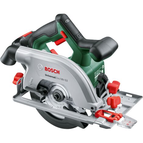 Scie circulaire sans fil Bosch UniversalCirc 18V-53 (profondeur de coupe max. 53 mm, système 18 V, sans batterie)