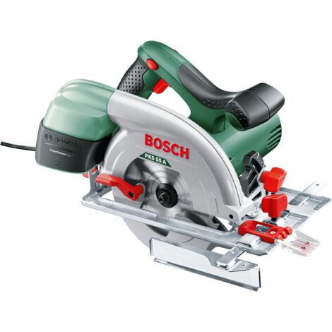 [JAMAIS UTILISE] Scie circulaire manuelle Bosch PKS 55 A (1200 watts, plage de profondeur de coupe à 90° : 0 - 55 mm)