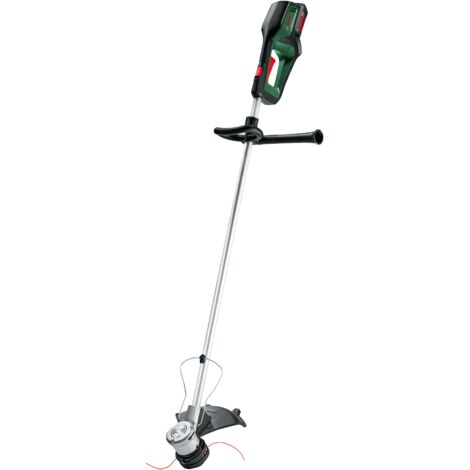 Coupe-bordures sans fil Bosch Home and Garden AdvancedGrassCut 36V-33 (1 batterie 2,0 Ah, système 36 V, diamètre de coupe : 33 cm, pour les travaux de coupe exigeants, dans un carton), Classic Green,