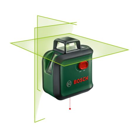 Huepar 603CG 3 x 360 Niveau Laser Croix Vert - Biens de consommation 