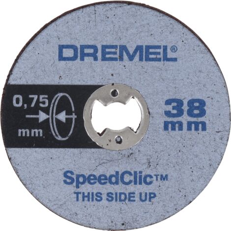 Dremel 5 disques EZ SpeedClic ø 38mm ep 0.75mm / métaux