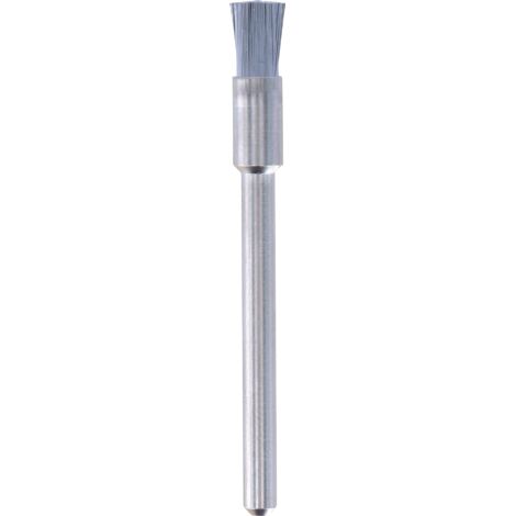 Brosse métallique Dremel 443 - kit d'accessoires pour outil multifonction avec 3 brosses métalliques Ø3,2 mm pour nettoyer et polir l'aluminium, l'or, le laiton, la tôle, l'argent, le cuivre, la fonte
