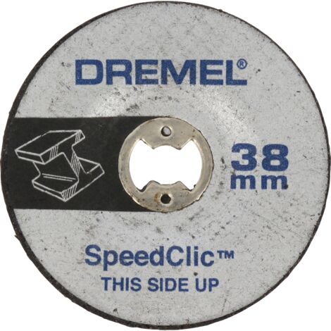 Disque abrasif Dremel SC541 EZ SpeedClic - kit d'accessoires pour outil multifonction avec 2 disques abrasifs renforcés pour le ponçage du métal, de l'aluminium, de l'acier et bien plus encore