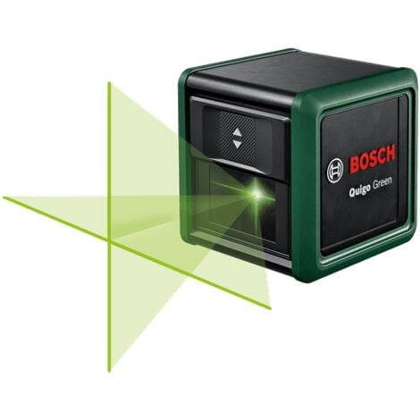 Huepar 6141G Niveau Laser Croix Vert avec Point d'Aplomb, Auto-nivellement  Commutable Ligne Horizontale et