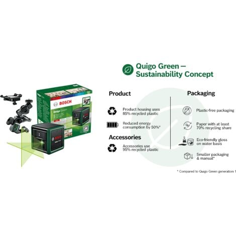 Bosch Laser lignes Quigo green