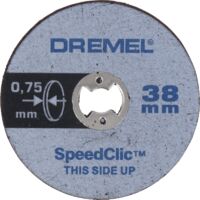 Dremel 5 disques EZ SpeedClic ø 38mm ep 0.75mm / métaux