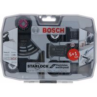 Bosch Coffret 6 acc Starlock universel ; sciage bois&métal