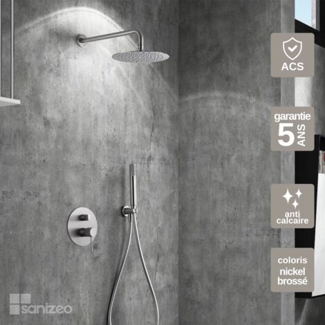 Colonne de Douche Encastrée noir mat anti-calcaire - Design Moderne et Économie d'eau - Kit Complet LINE IMEX