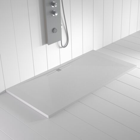 Piatto doccia in Resina WIDE Bianco ANTISCIVOLO  (grille coloure) - 70x210 cm - Griglia + Valvola GRATIS