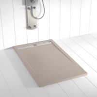 Piatto doccia in Resina PLES Sabbia ANTISCIVOLO - 80x170 cm - Griglia + Valvola GRATIS