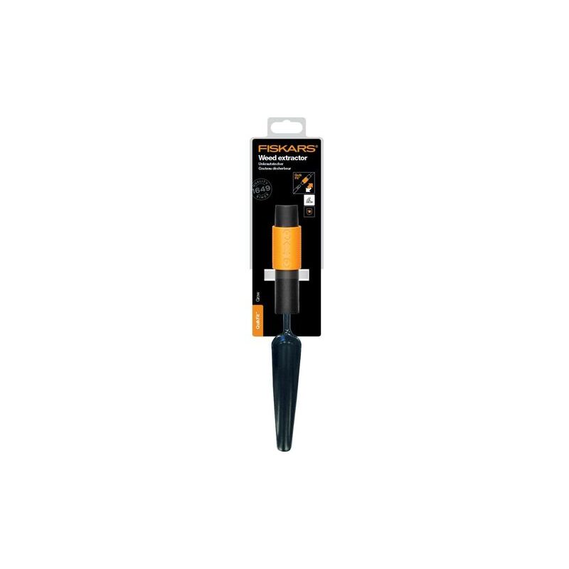 Couteau Désherbeur Fiskars - 31 Cm - Acier Inoxydable - Manche Ergonomique