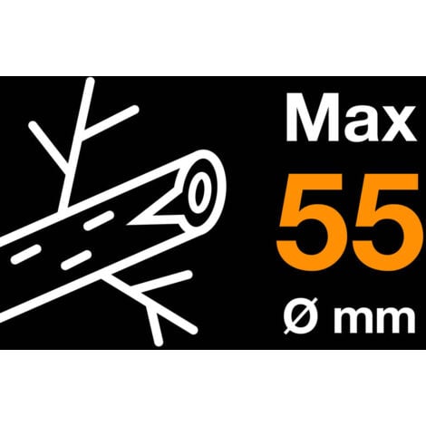 Fiskars Coupe-branches à enclume pour bois sec et dur, Système à crémaillère PowerGear X, Taille L, Diamètre de coupe: 5,5 cm, Revêtement antiadhésif, Acier trempé, Longueur: 80 cm, Noir/Orange, LX99,