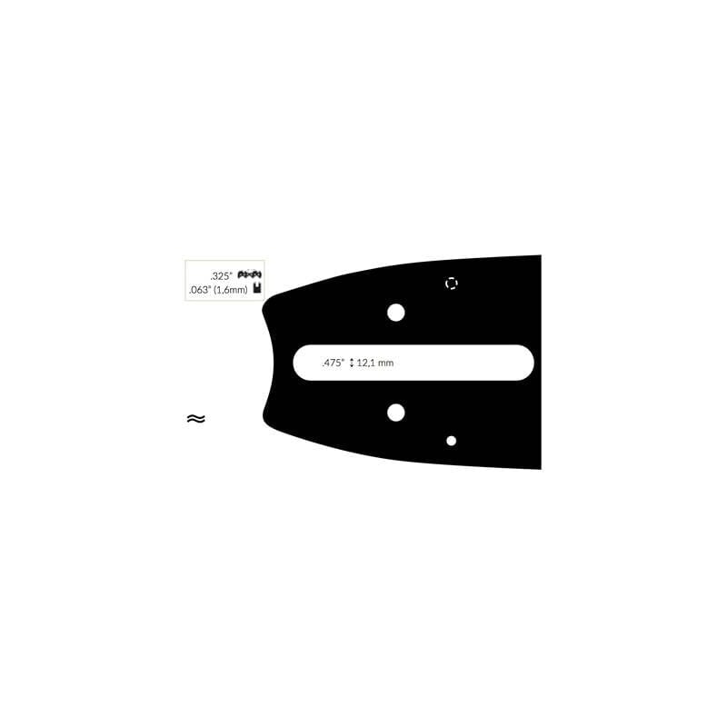 Guide Chaine Tronçonneuse Stihl 45cm .325 .063 (1,6mm). pas cher -  Achat/Vente en ligne