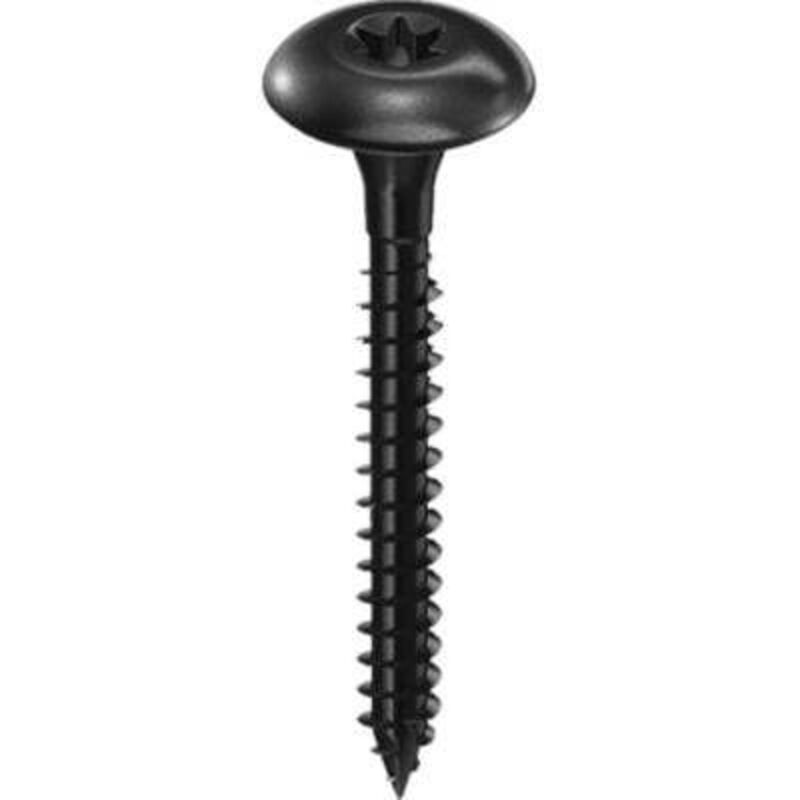 Vis Bois Penture Torx 6 X 35 Mm Zinguée Noire - Boite De 200 Pcs Fixtout Vpx0603506b 83162331