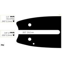 Guide Chaine Tronçonneuse Castel 30cm3/8" Lp .050 (1,3mm).