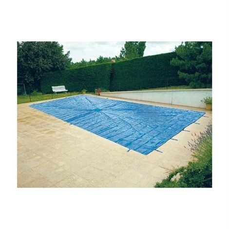 Bache couverture de protection pour piscine enterrée 8x14 metres