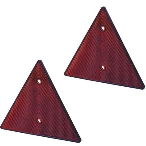 Réflecteur de Remorque Triangulaire, Réflecteurs Triangles, Catadioptre  Triangulaire, 4 Pièces Triangle Voiture Réfléchissant Arrière pour  Accessoire