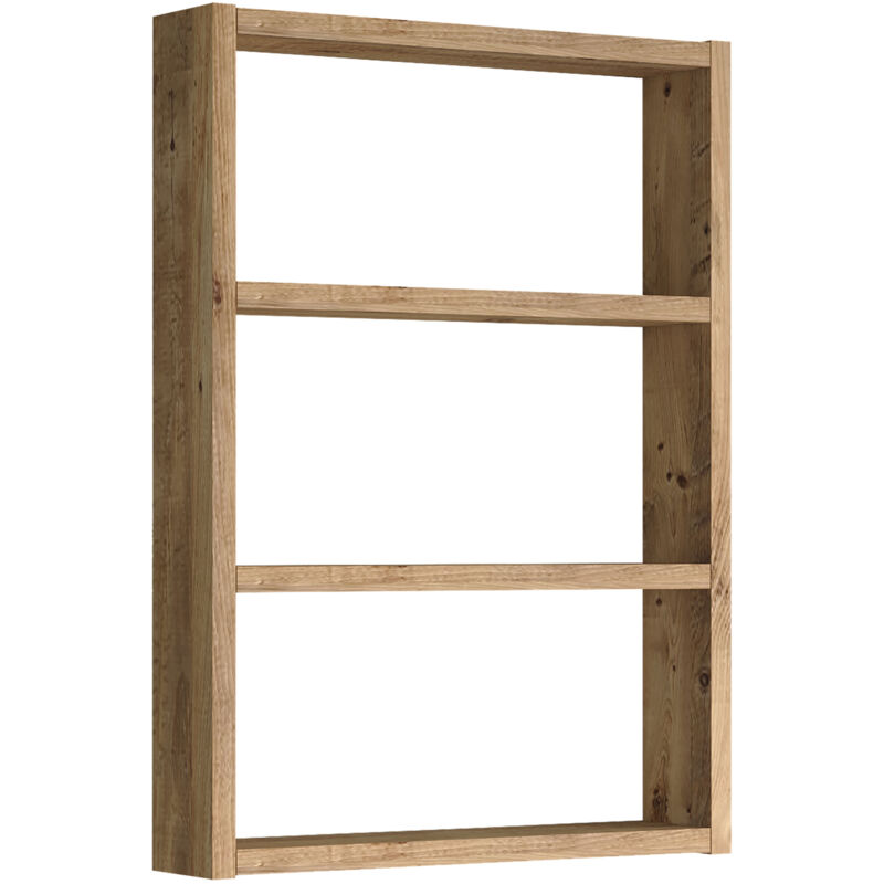 Porte-assiettes Mural Shaker 3 Niveaux – Bois – Étagère De Cuisine