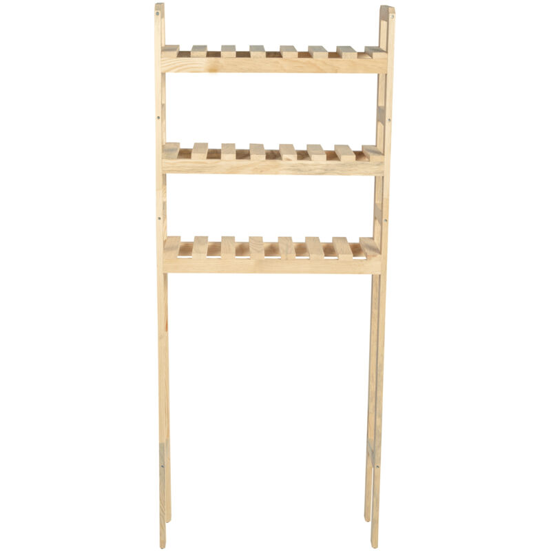 Support Pour Machine à Laver Avec étagère 63x54 Cm Blanc En Acier Ml