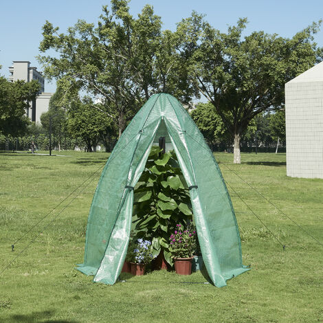 Serre de jardin Hunze 183 x 160 cm vert [en.casa] (1/5)
