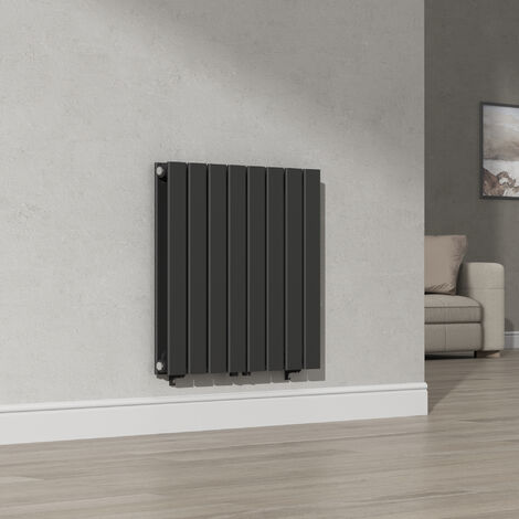 Radiateur à panneaux double Nore 809 W acier 60 x 60 cm noir [neu.haus] (1/5)