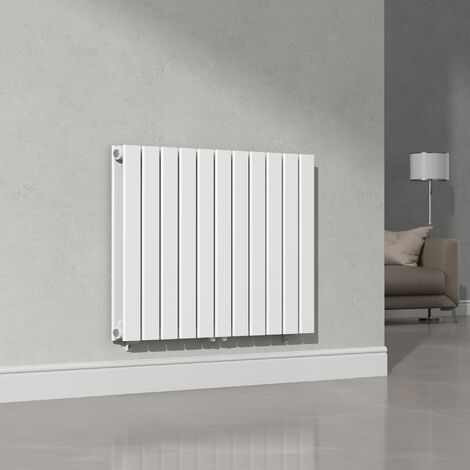 Radiateur eau chaude en acier 1097 W – Panneau double 60 x 80 cm – Raccordement bas central – Conforme EN 442 – Couleur blanc RAL9016 – [Neu.Haus]
