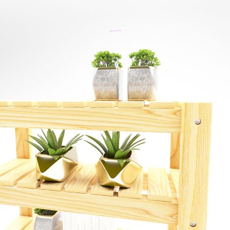 Étagère autoportante Multia bois de pin 40 x 43 x 15 cm naturel [en.casa]