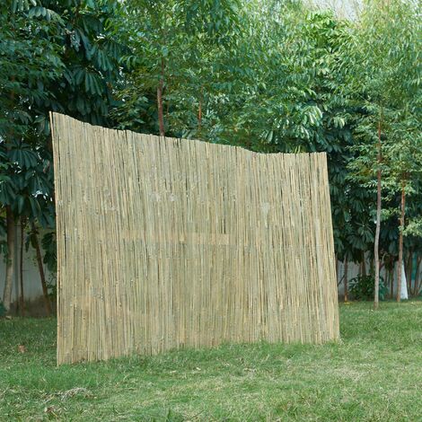 Canisse en bambou 180 x 500 cm – Protection contre le vent et les regards – Installation facile avec lien en fer galvanisé – Aspect naturel – Casa.Pro (1/5)