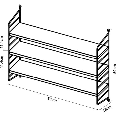 VDD Vitrine debout vitrine murale suspendue - portes coulissantes - 50 x 40 x 13 cm - VDD World