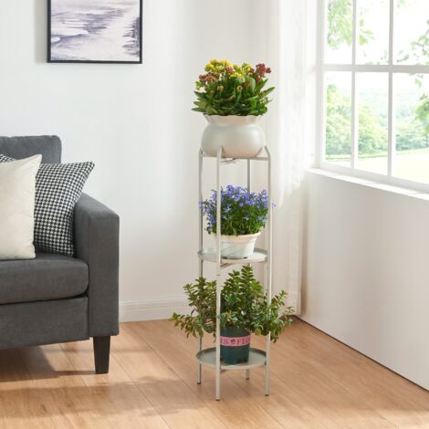 Porte-plantes Altena 95 x 27 x 27 cm beige [en.casa] (1/5)
