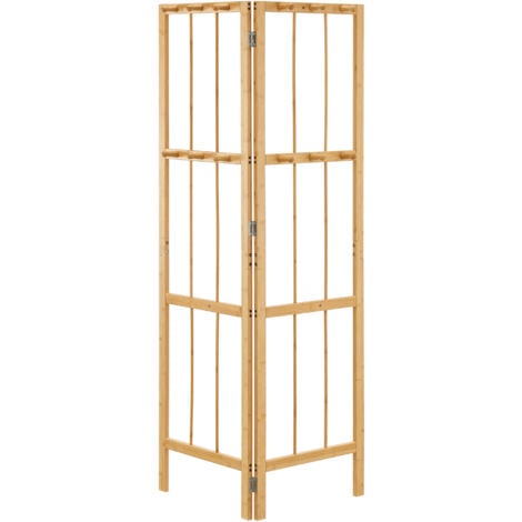 Portemanteau pliable Hyllestad bambou 166 x 92 x 8 cm naturel [en.casa]