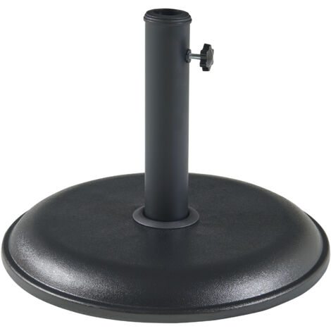 Pied de parasol Bionaz béton 45 x 5 cm noir casa.pro (1/5)