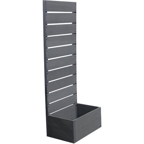 Jardinière Avec Brise-vue Heerde Bois Composite 150 X 72 X 38 Cm