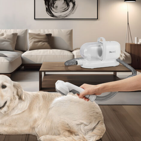 Tondeuse Chien Avec Aspirateur Intégré M1 Pro - Kit 7-en-1, 11000Pa, Silencieux ≤62dB, Réservoir 2,5L - Pour Chien & Chat