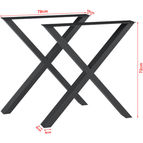 IDMARKET Pied De Table Forme Araignée ALIX Métal Noir 130 Cm Design Industriel - Maison