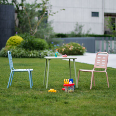Ensemble de 3 meubles pour enfants Etroubles vert bleu rose casa.pro (1/5)