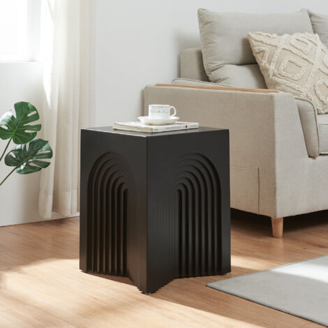 Table d'appoint Elverumn 45 x 35 x 35 cm noir mat [en.casa] (1/5)