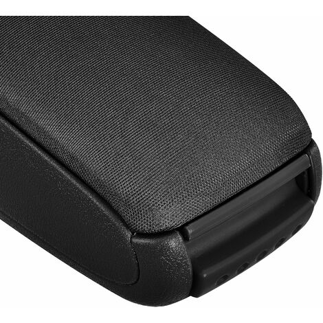 Accoudoir Central Pro.tec Pour Nissan Micra K13 (2010+) - Rembourré Textile Noir - Avec Compartiment Rangement - Montage Simple